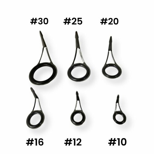 Пропускные кольца для удилищ 6 шт разного диаметра 440₽