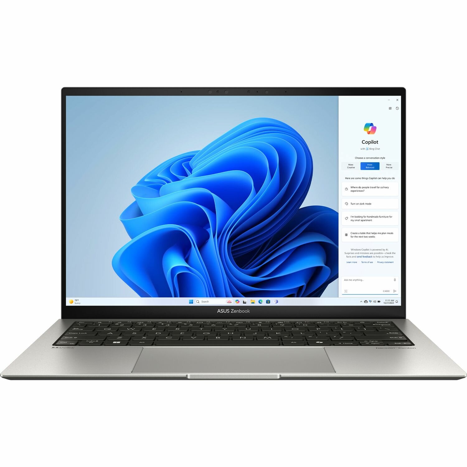 Ноутбук ASUS ZenBook S 13 OLED UX5304MA-NQ138W 13.3" +чехол (90NB12V2-M008F0)