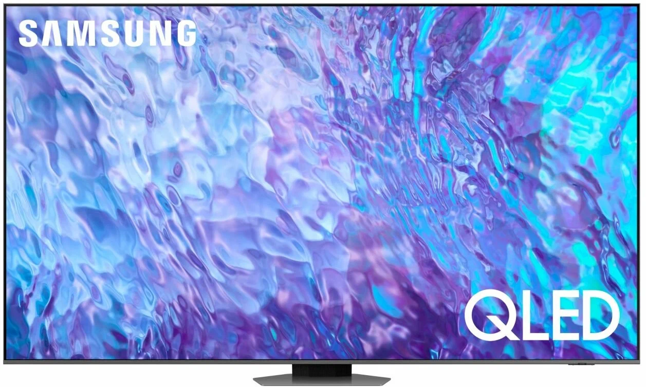 Телевизор ЖК 55" Samsung QE55Q80CAUXCE 55", QLED, 120Гц, Smart TV, Wi-Fi, Voice, PQI 3200, HDR 8х, HDR10+, DVB-T2/C/S2,