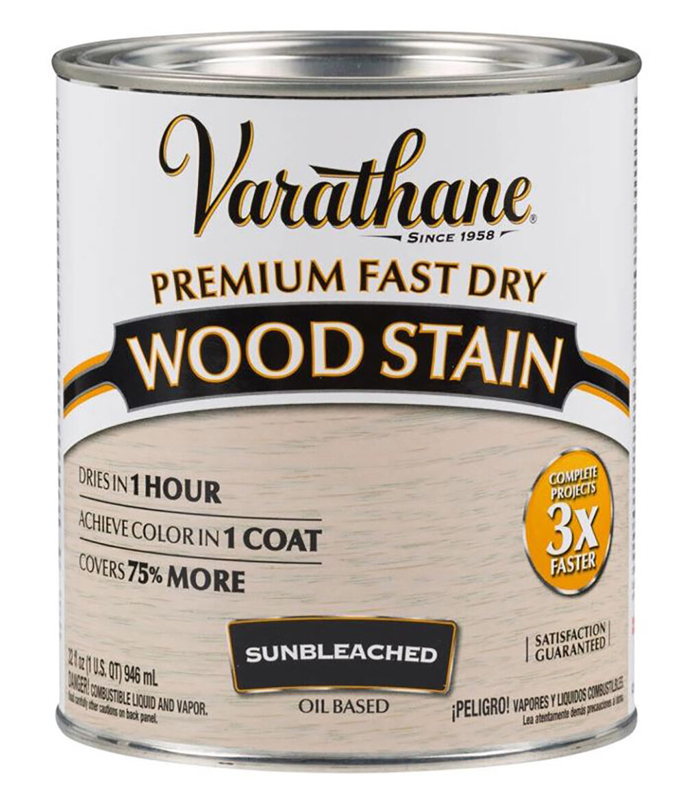 Масло для дерева тонирующее быстросохнущее Varathane Fast Dry Wood Stain 0.946 л Цвет: Выбеленное дерево