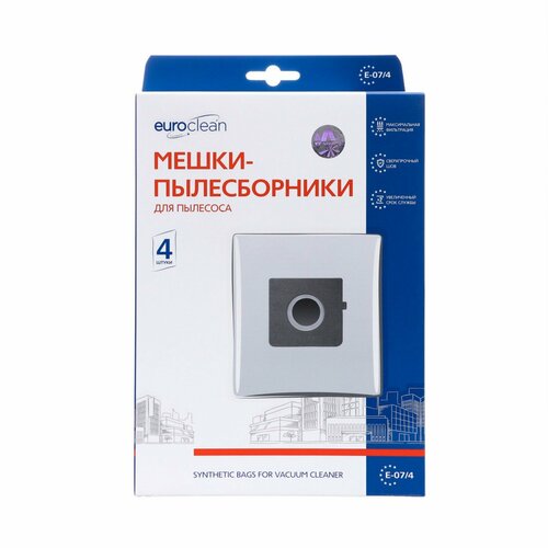 Мешок-пылесборник Euroclean e-074 синтетический многослойный 4 шт LG TB-33 586₽