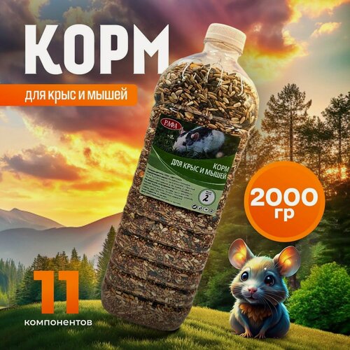 Изображение товара Корм для декоративных крыс и мышей и грызунов рафа 2 кг