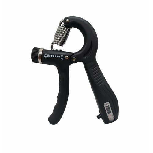 Эспандер кистевой Willman пружинный от 10 до 100 кг, регулируемый, для предплечья, материал изделия алюминий, универсальный, черный