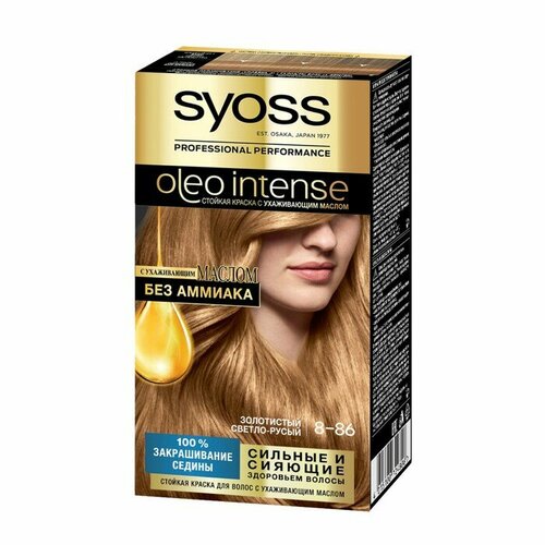 Краска для волос Syoss OIeo 8-86 золотистый светло-русый 115 мл 10132292 759₽