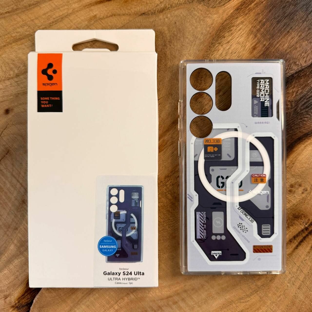 Чехол-накладка SPIGEN / для Galaxy S23 Ultra / Противоударный / Magnetik / Голубой