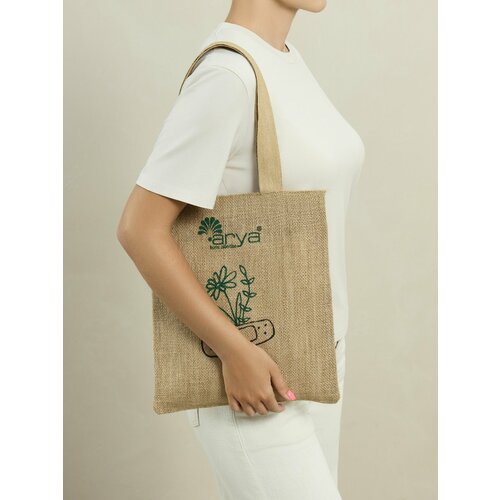 Сумка шоппер Arya фактура плетеная бежевый 339₽