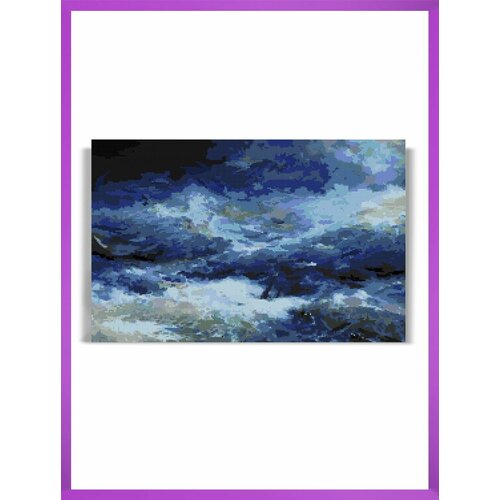 Алмазная мозаика на подрамнике - вышивка Айвазовский - Волна 40 х 60 см 2550₽