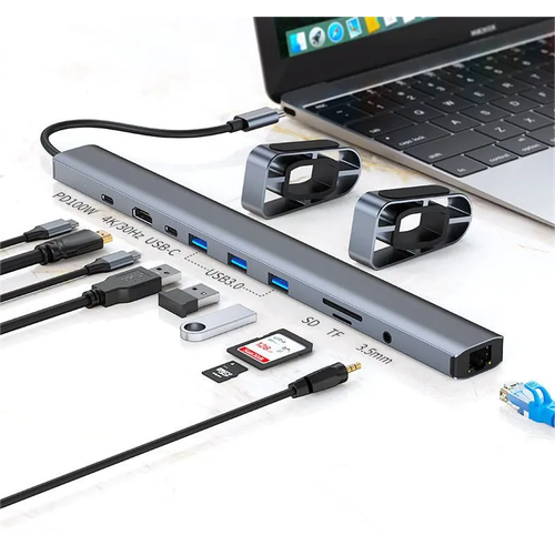 Многопортовый удлинитель USB подключается к док-станциям для ноутбуков складным подставкам для компьютеров и док-станциям 10-в-1 4899₽