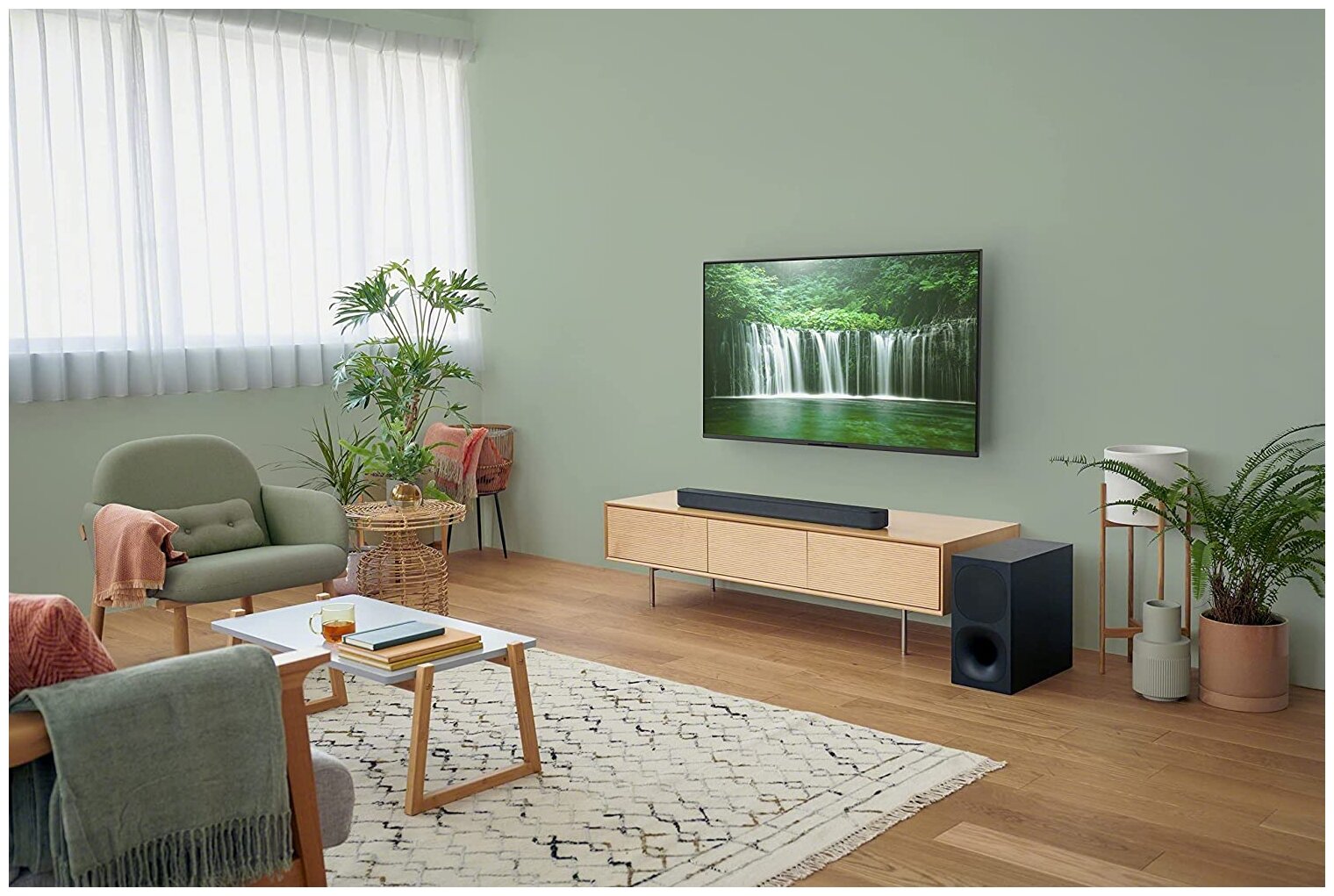 Саундбар и сабвуфер Sony HT-S400, Dolby Atmos, черный, 330Вт — фото 1