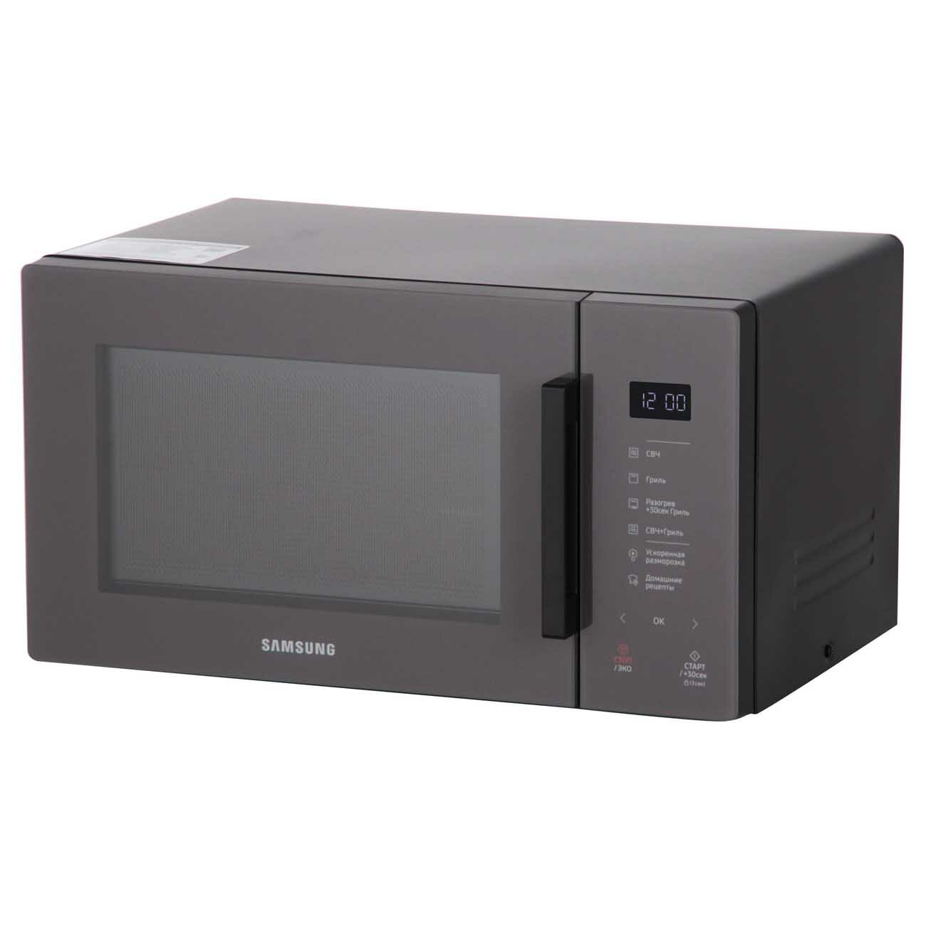 Микроволновая печь Samsung, MG23T5018AC/BW , с грилем, сенсорное управление