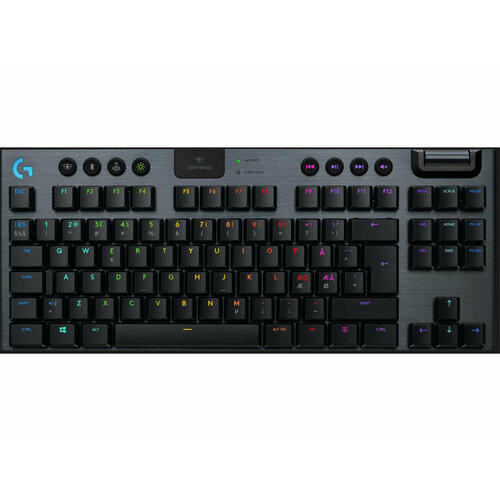 Клавиатура Logitech G915 TKL LIGHTSPEED RGB GL Tactile черный скандинавская раскладка 21000₽