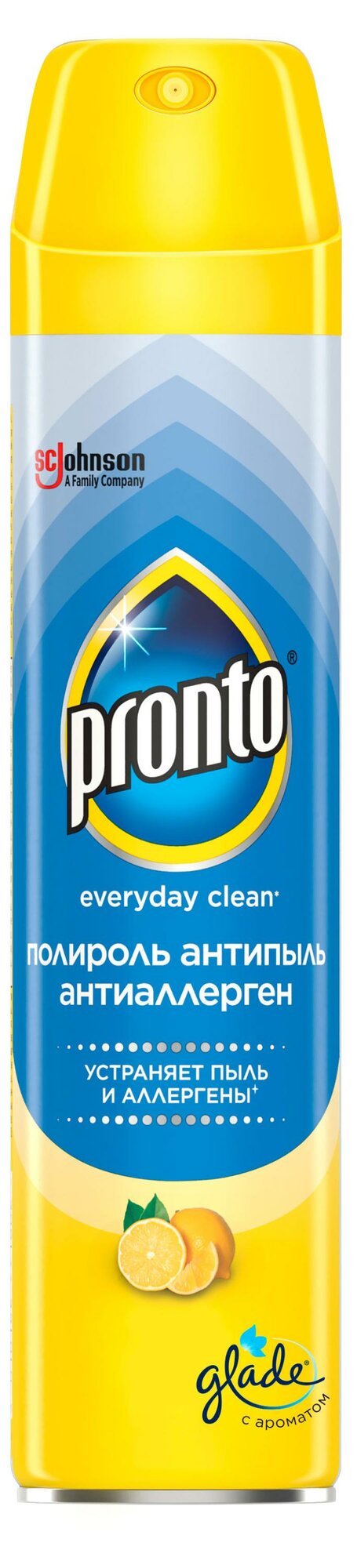 Полироль для мебели Pronto Антипыль и Антиаллерген 250 мл
