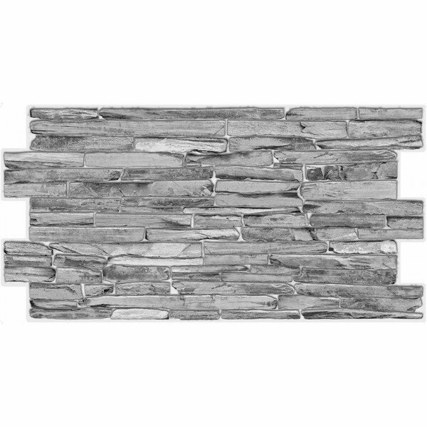 Панель ПВХ Сланец классический 980х500 мм 1 штука — фото 1