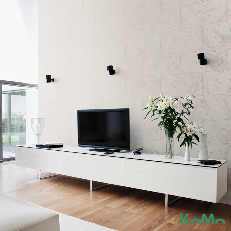Пробковые Панели Пробковое покрытие для стен WICANDERS DEKWALL Flores White, 600-300-3 мм, без фаски, 10 листов в упаковке, покрытие воск (пробковые панели для стен)