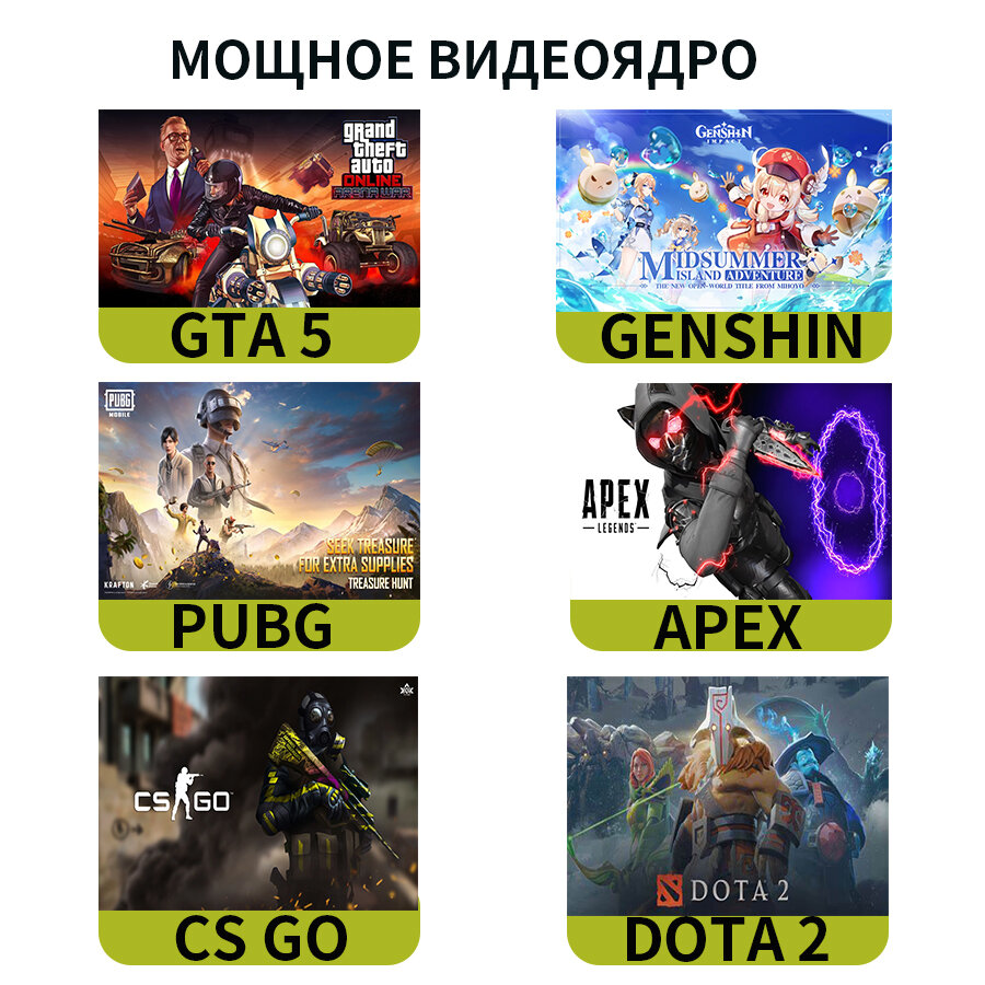 Ноутбук игровой Intel Core i5-12450H HDD128 ГБ SSD 2 ТБ/RAM 16ГБ 16.1" 4-Ядра Windows 10 IPS для работы и учебы черный — фото 1