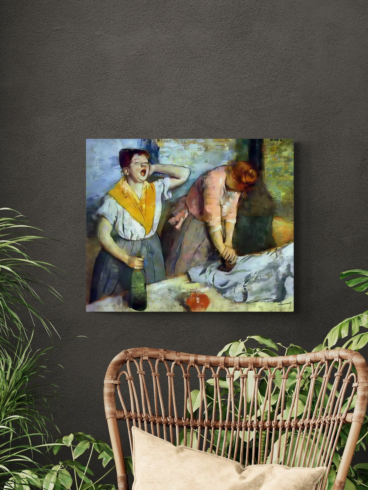 Эдгар Дега "Гладильщицы". Картина 60х50 см — фото 1