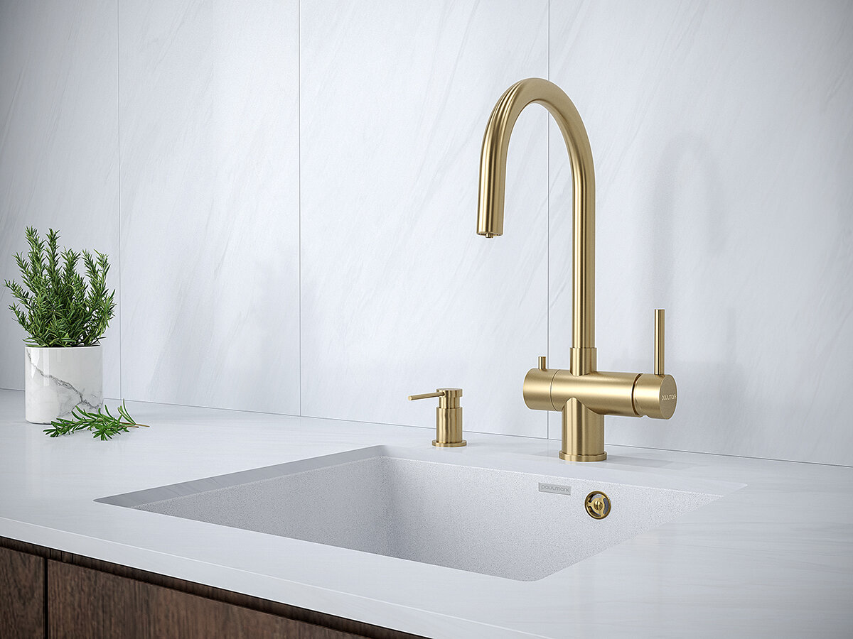 Дозатор для моющего ср-ва Paulmark BREVIT D005-BR бронза — фото 1