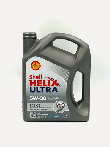 Изображение товара Масло моторное Shell HELIX ULTRA ECT C3 5W-30, синтетическое, 4л