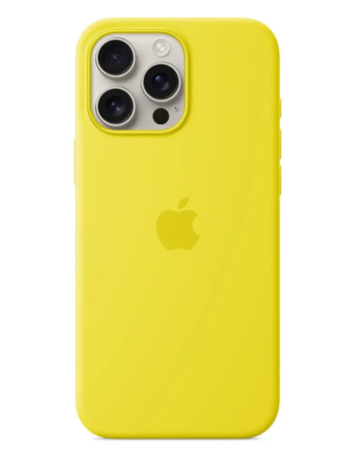 Чехол Силиконовый MagSafe для iPhone 16 Pro Max, Silicone case MagSafe для айфон 16 Про Макс -Star Fruit