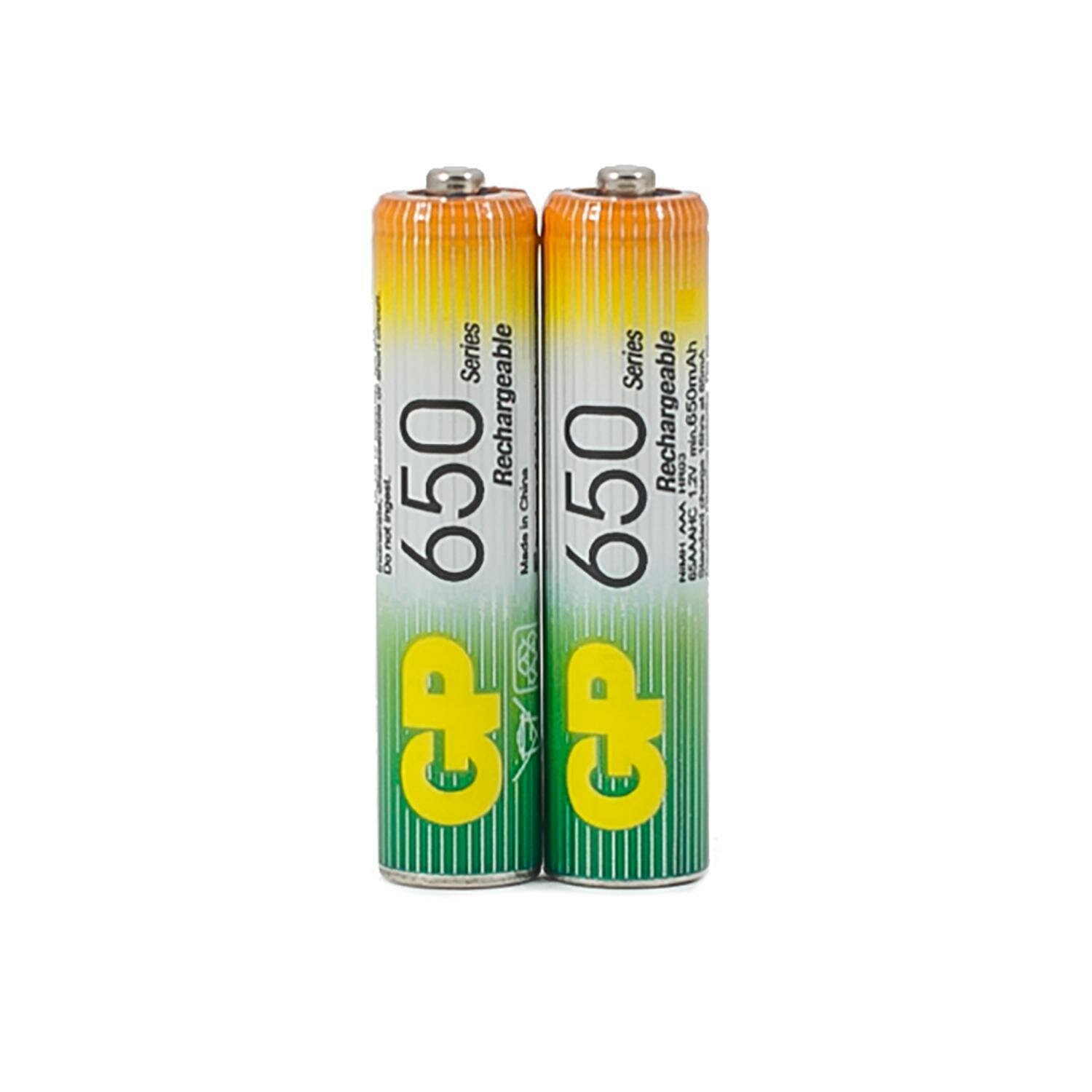 Аккумулятор GP Ni-Mh ААA 650mAh 2 шт. — фото 1