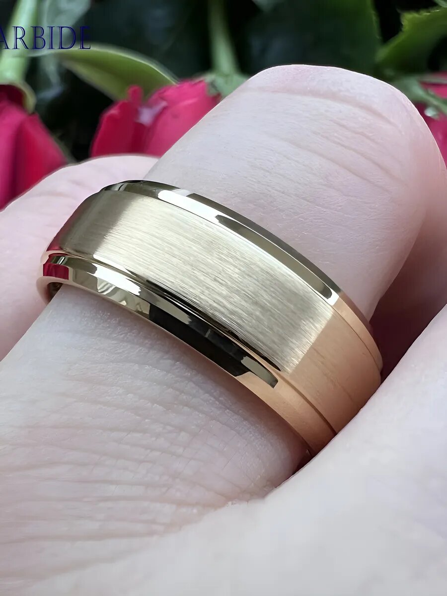 Кольцо обручальное SharmGlow, размер 16, ширина 8 мм — фото 1