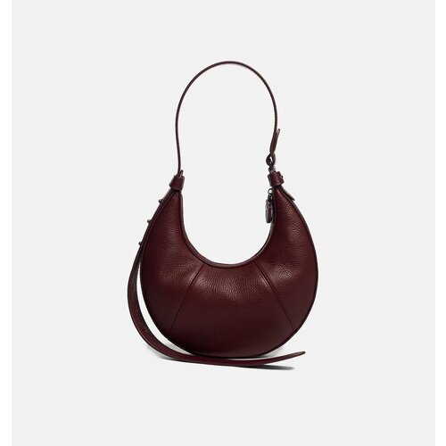 Сумка CNS - COINED IN STONE UNE FEMME mini burgundy, фактура зернистая, бордовый