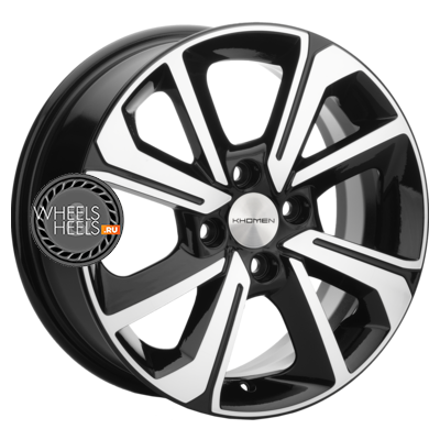 Khomen Wheels KHW1501 (Nexia) 15x6 4x100 et45 dia56.6 Black-FP