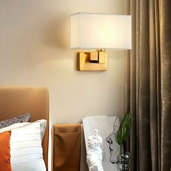 Бра из ткани, Samlist, E27, теплый свет