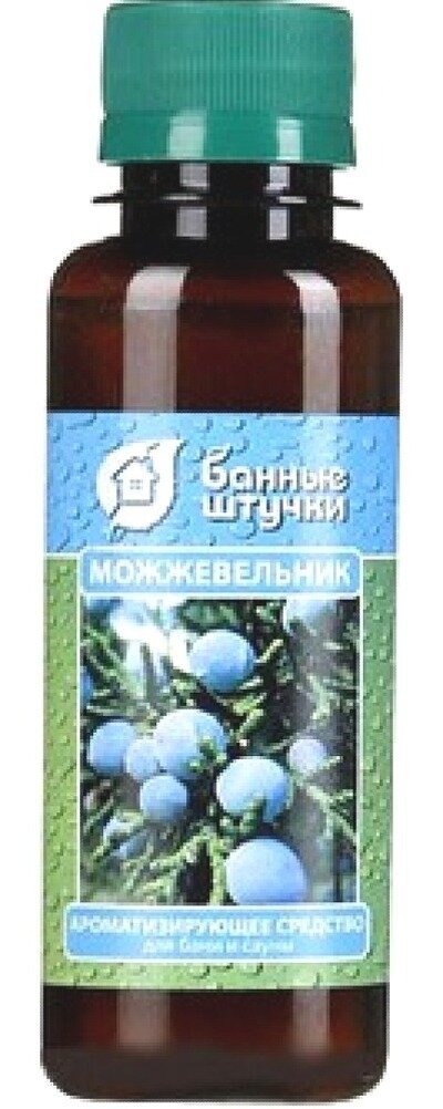 Фото Ароматизатор для бани Банные штучки с эфирным маслом можжевельника  100мл   товары для бань и саун  комплект из 4 шт 