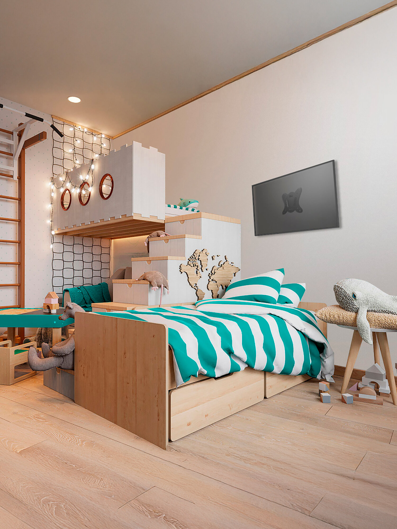 ONKRON кронштейн для телевизора 10"-32" фиксированный, чёрный NN31 — фото 1