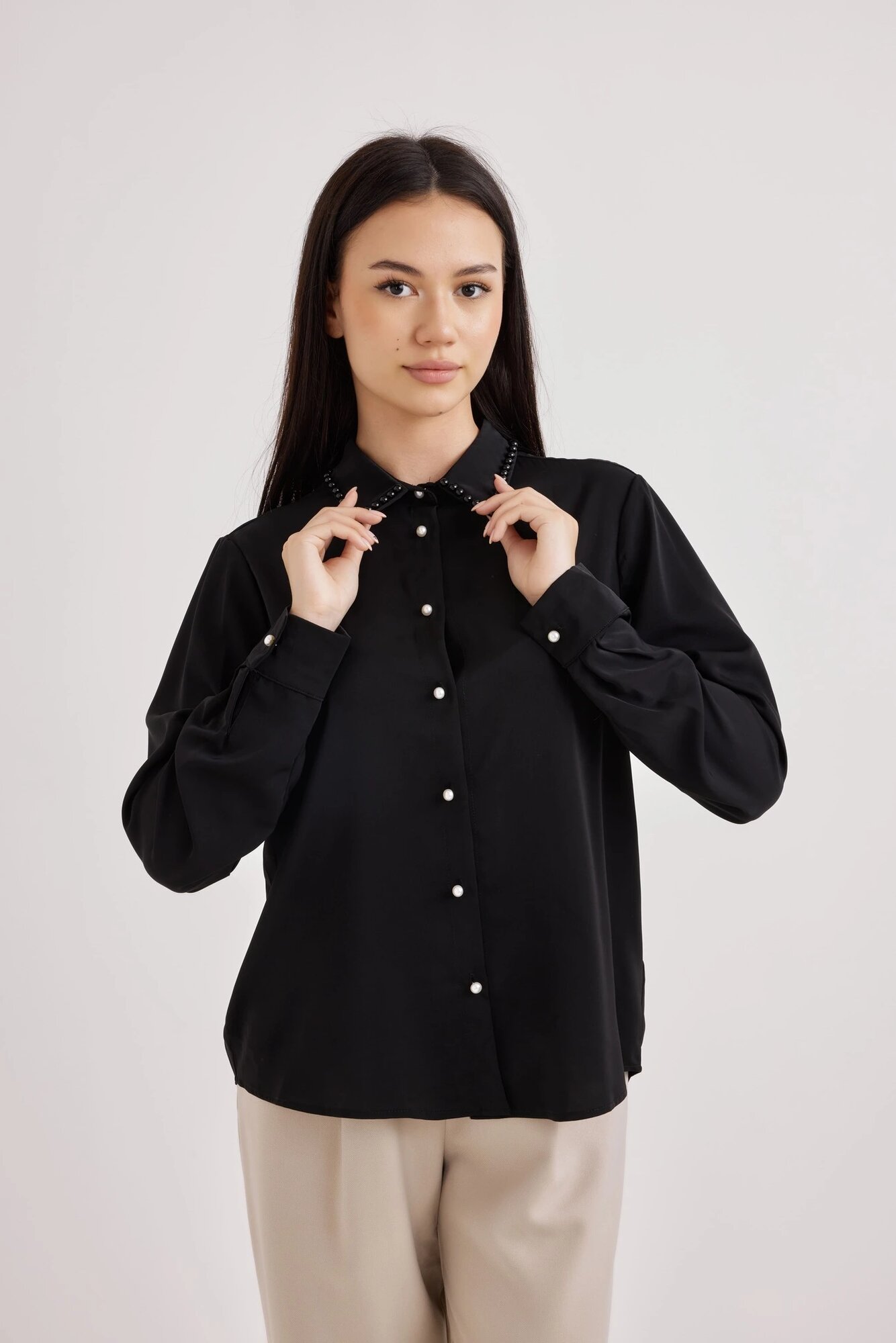 Блуза Selfie, размер S, черный — фото 1