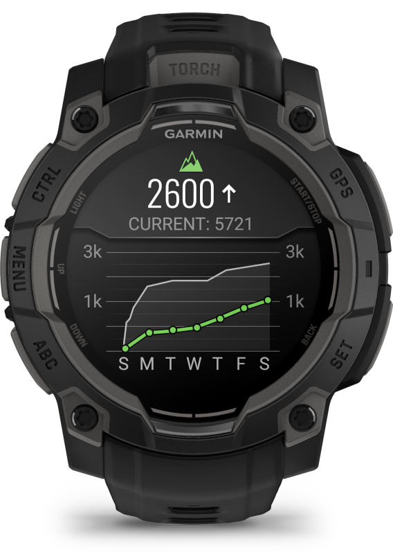 Смарт-часы Instinct 3,45mm, AMOLED, Black Bezel with Black Band