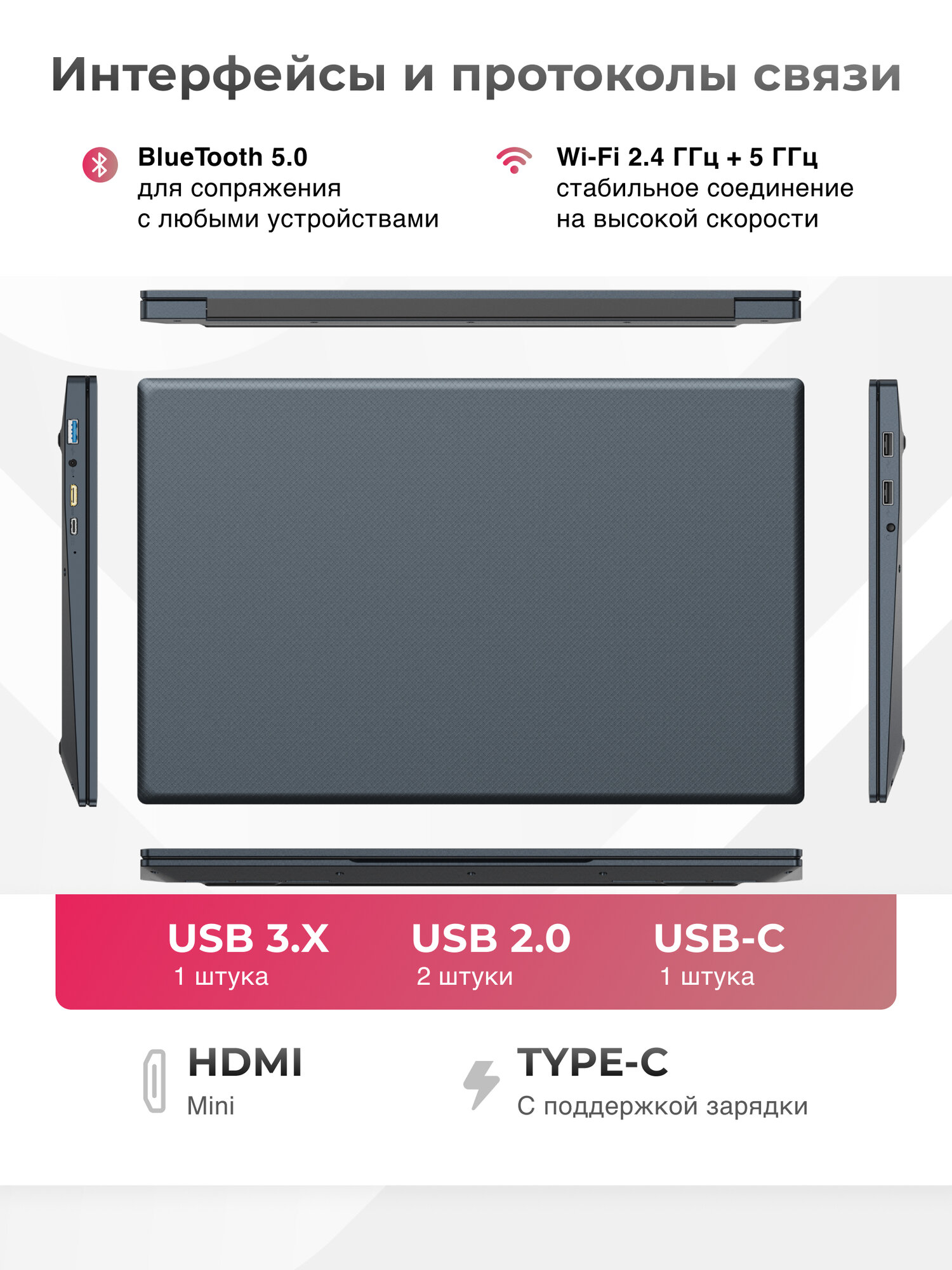 Ноутбук для работы, учёбы и игр 15,6" IPS, Intel N95 до 3,4GHz, RAM 32Gb DDR4, PD Type-c, 1 ТB SSD — фото 1