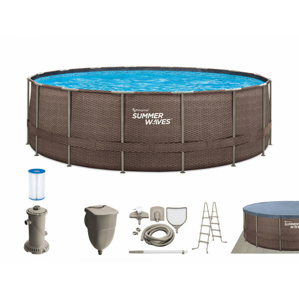 P20-1852-B Каркасный бассейн круглый Summer Waves 549х132см фильтр-насос картр 5700 л/ч (P20-1852-B 56232)