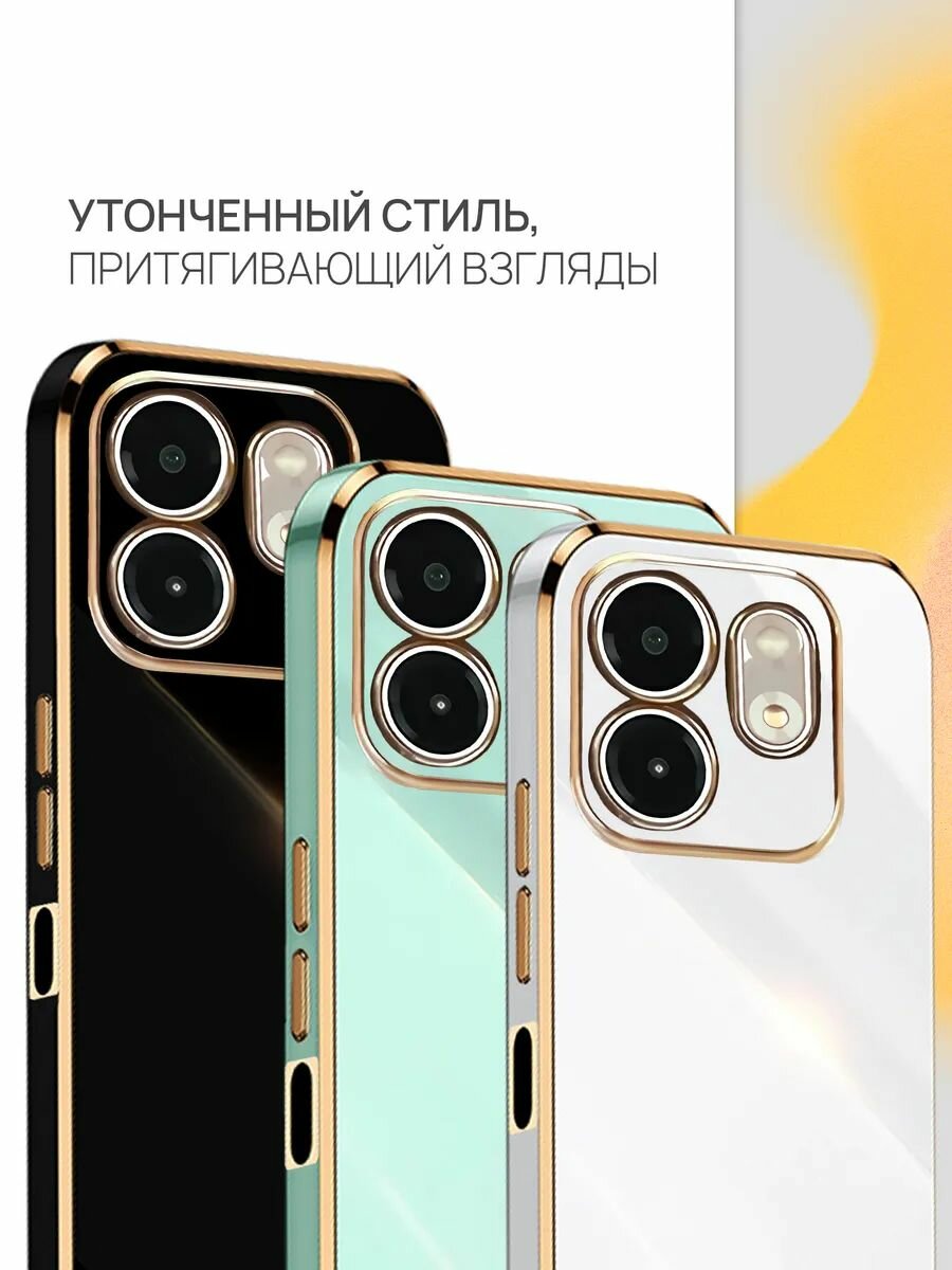 Чехол на Infinix Smart 9 / Infinix Hot 50i силикон противоударный; защита камеры; защита от царапин и пыли — фото 1