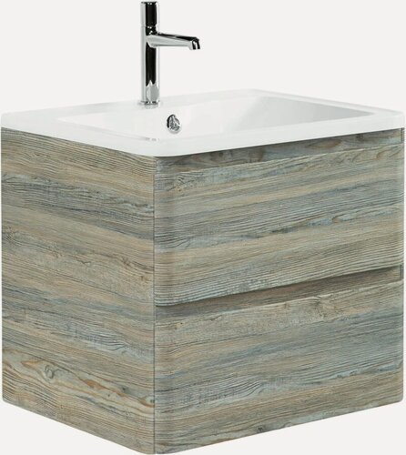 Изображение товара Тумба с раковиной BelBagno Albano 70 подвесная, 70 см, светлое дерево, глянцевая, из МДФ, с ящиками, прямоугольная