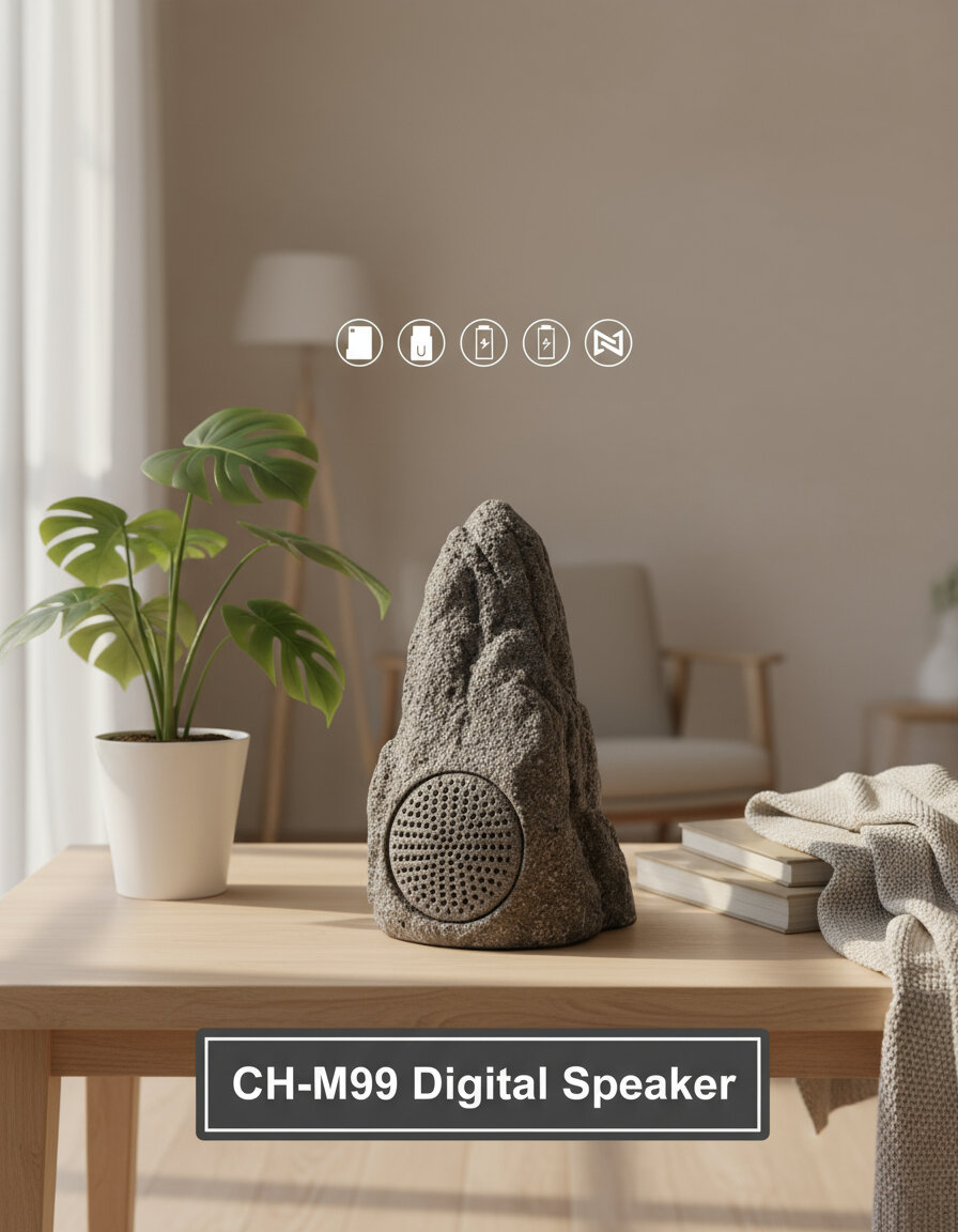 Bluetooth-колонка в форме камня CH-M99, 5 Вт, поддержка USB и T-карты, технология TWS