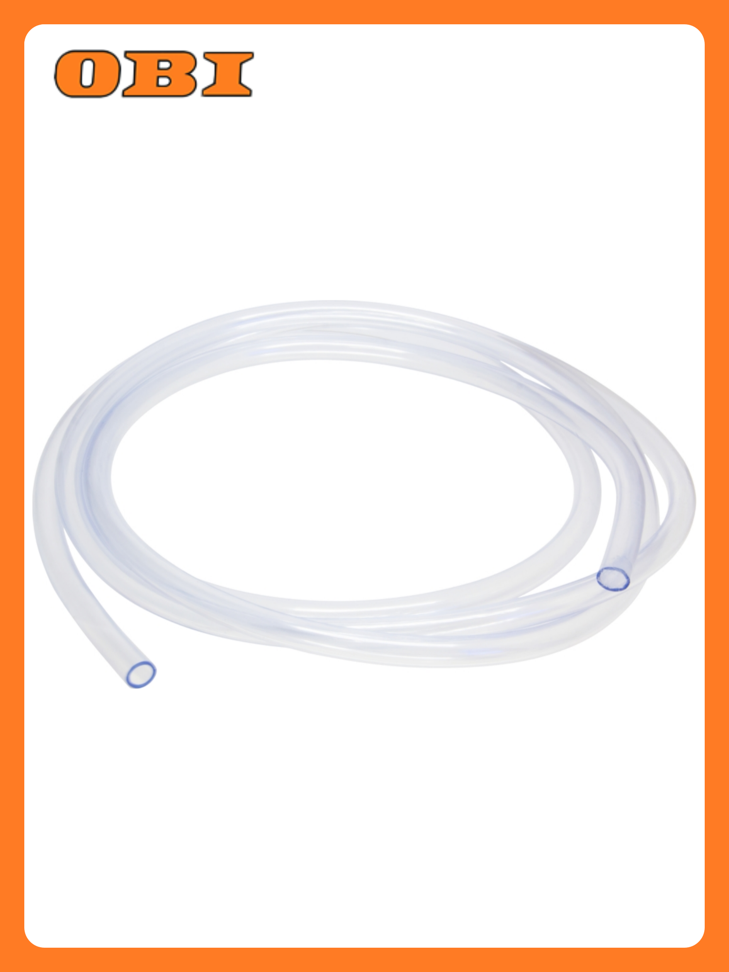 Шланг капиллярный MPF ПВХ прозрачный 8x10 мм 2 м с хомутом-стяжкой