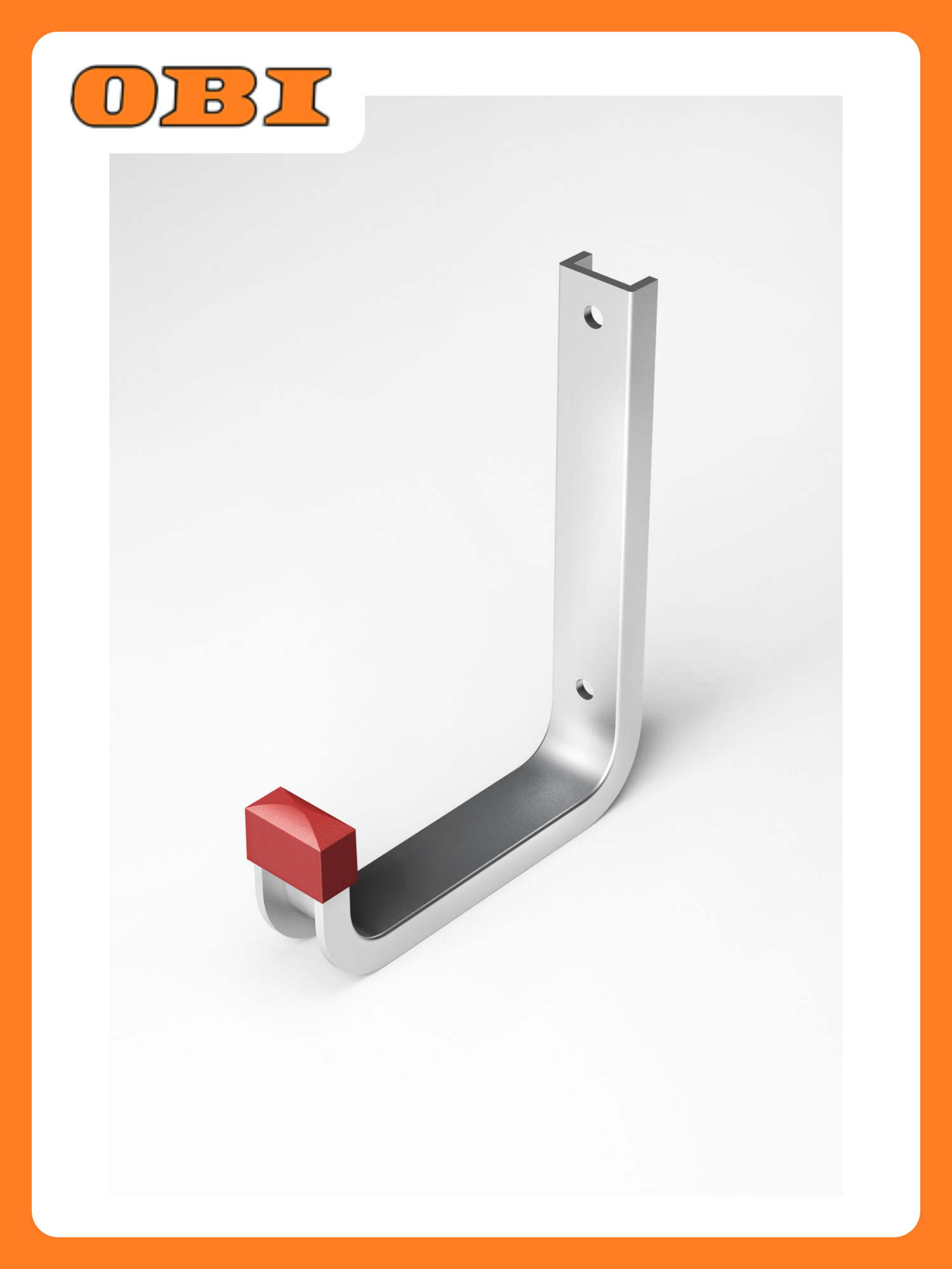 Настенный крюк Лука алюминий серебристый 110x145мм до 30кг