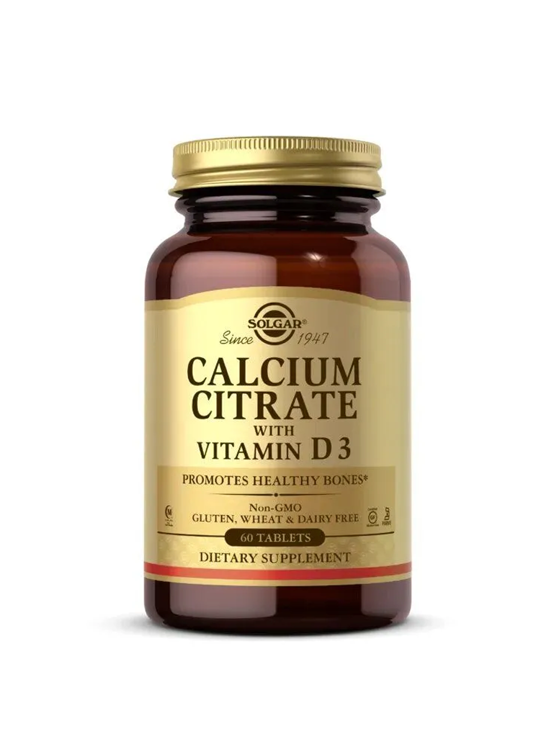 Кальций Цитрат + Витамин D3 Solgar – крепкие кости, 60 таблеток — фото 1