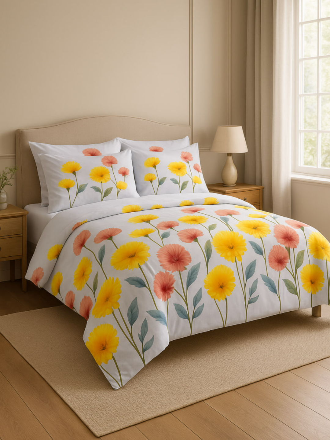 Качественный комплект постельного белья с узором — мягкий, стильный, идеален для спальни 140*220