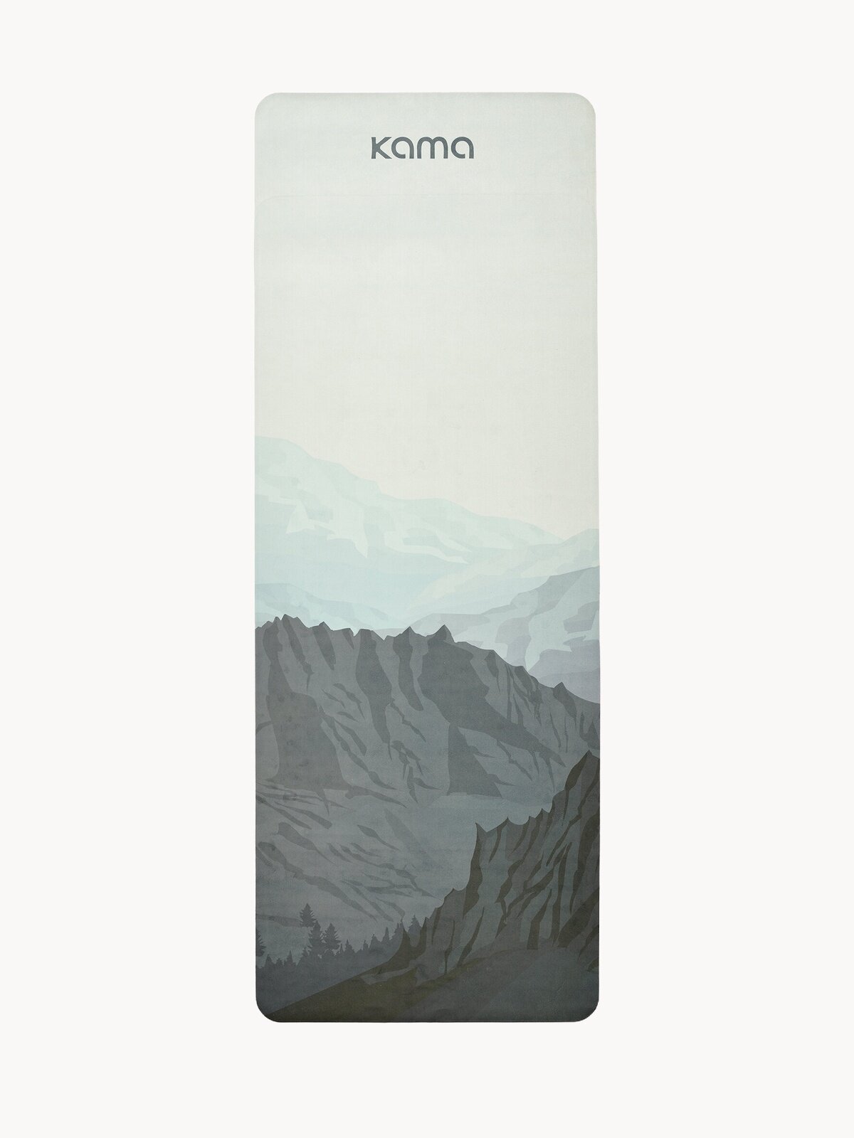 Коврик для йоги спортивный, каучук, микрофибра, горы