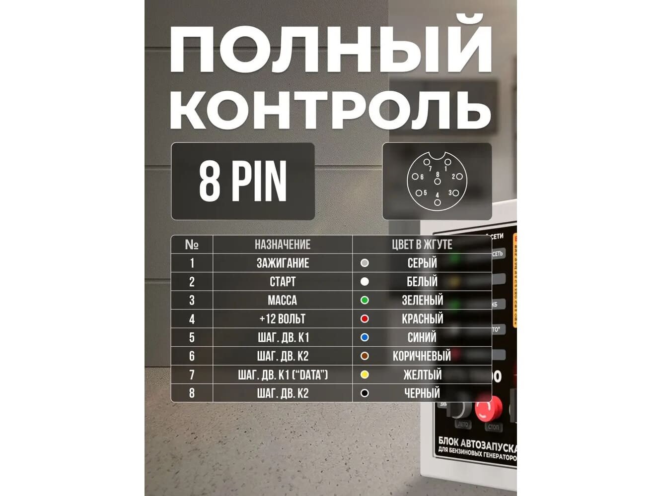 Блок автозапуска Sunreka GTS11500 (1-фазный, 230 В, режимы лето/зима) — фото 1