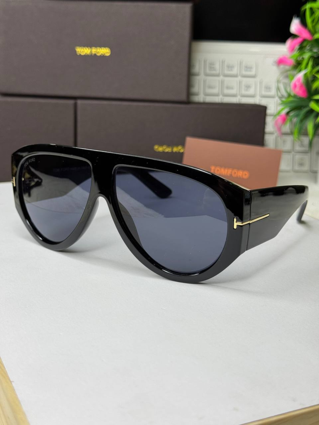 Солнцезащитные очки Tom Ford, темно-синий — фото 1