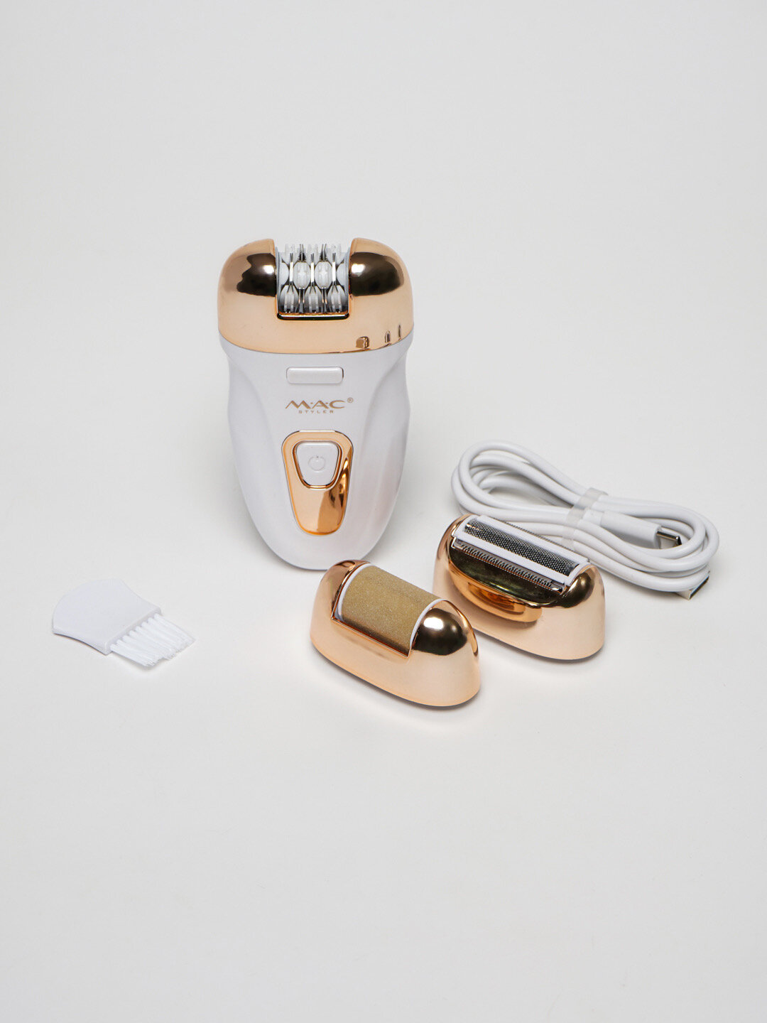 Эпилятор и бритва MAC Styler MC-7736 3-в-1 – цифровой дисплей, USB-зарядка, эпилятор для ног и тела.