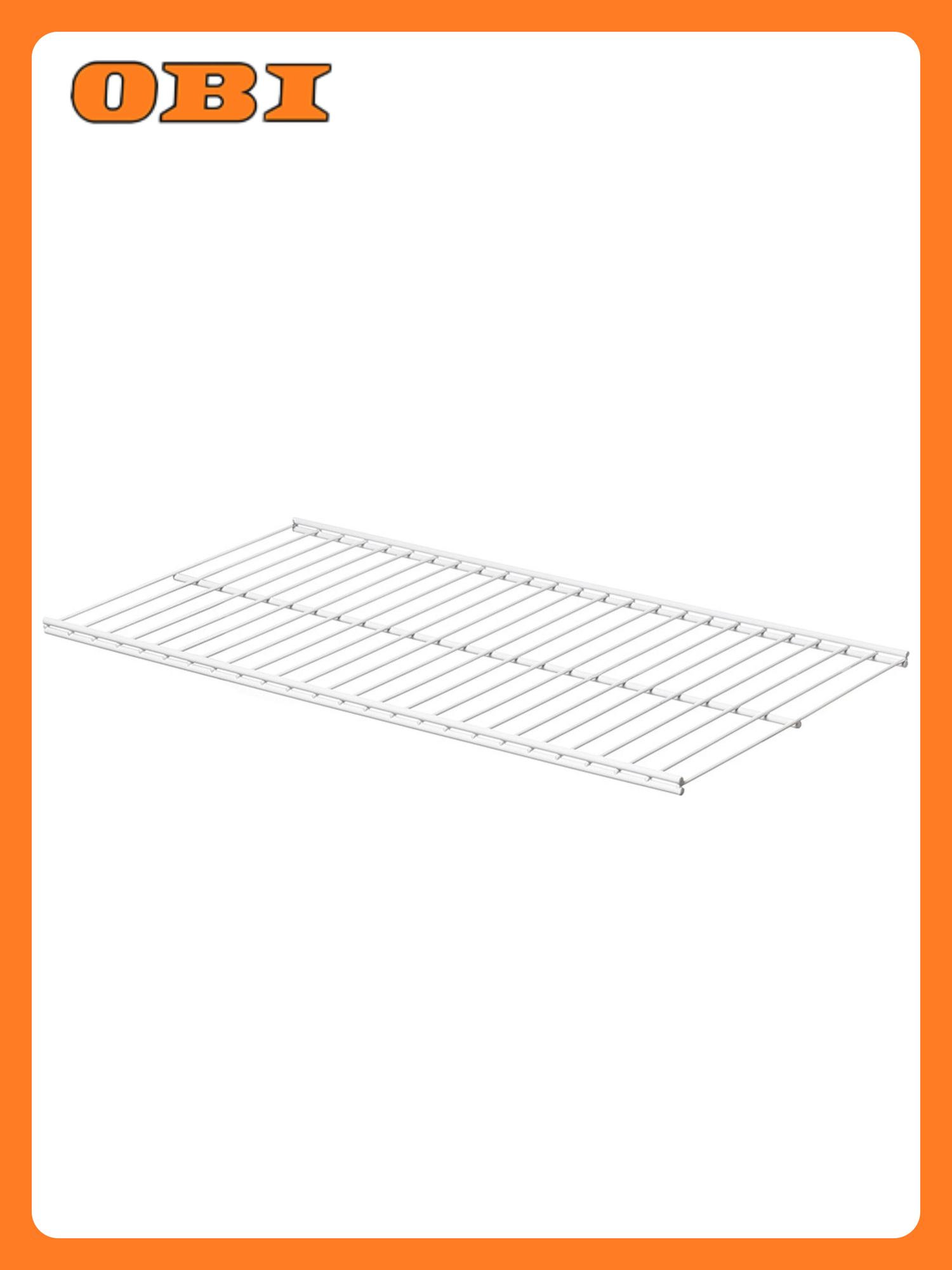 Полка Larvij для гардеробных и стеллажей металлическая белая 15 см x 603 см x 306 см