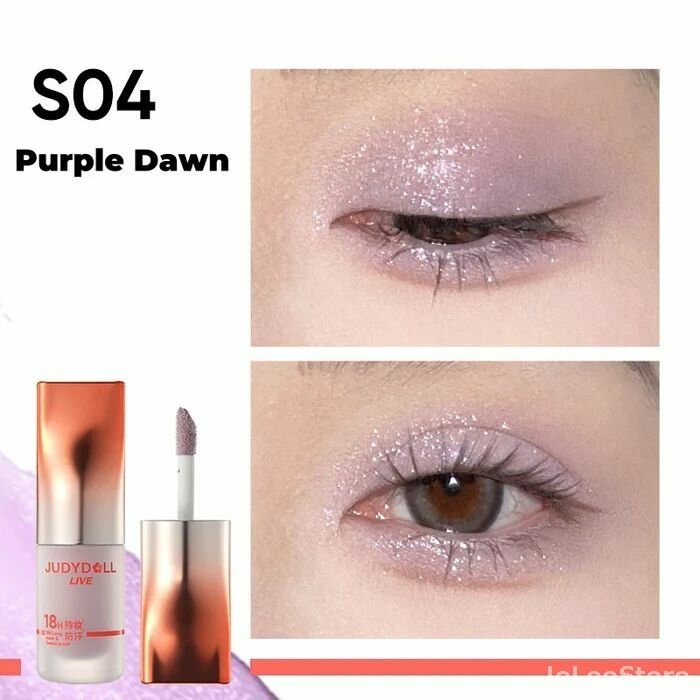 Тени для век Judydoll Live Long-wear Ariy Liquid Eyeshadow - #S04 Purple Dawn