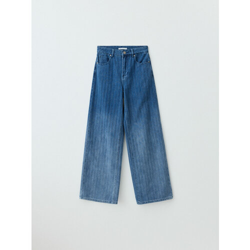 Джинсы широкие Sela Wide Leg, размер XS INT, синий джинсы широкие sela wide leg размер xs int голубой