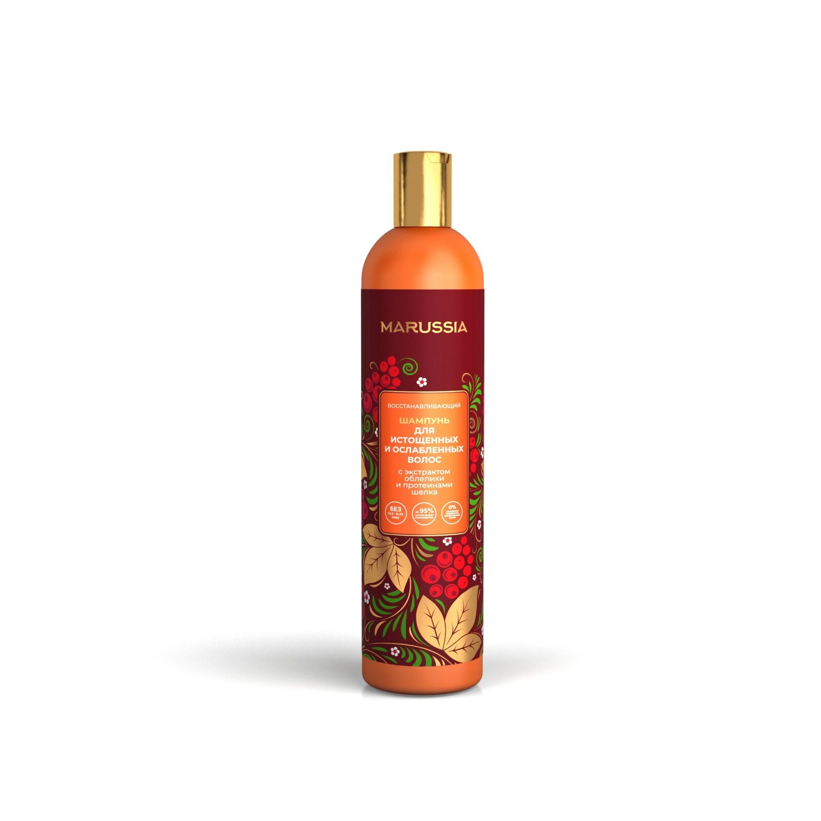фото MARUSSIA Шампунь восстанавливающий для истощенных и ослабленных волос, 400 мл