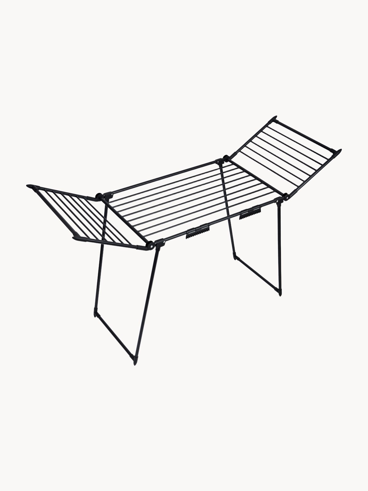 Сушилка для белья JOY HOME Император, складная, рабочая длина 19м, нагрузка до 20 кг, чёрная